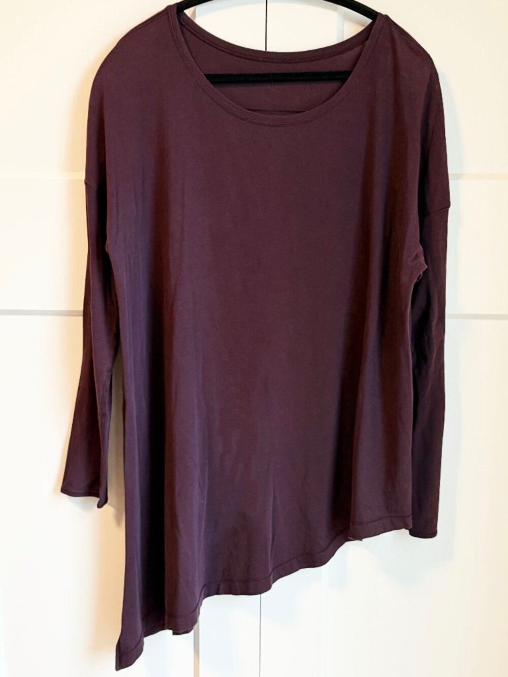 lululemon asymmetrical tie up long sleeve top size 12